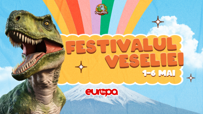 Dino Parc Râșnov te invită la Festivalul Veseliei, în perioada 1-6 mai